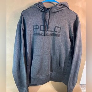 Men’s medium grey polo athletic hoodie